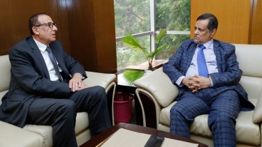EXIM Bank university VC holds meeting with Palestinian envoy