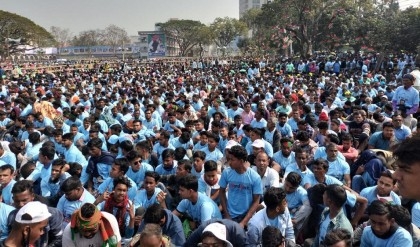 PM addresses public rally at Rajshahi venue
