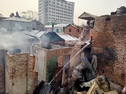 Mohakhali slum fire under control