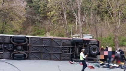 One Israeli killed, dozens injured in bus accident in South Korea
