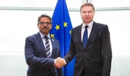State Minister Shahriar Alam holds meeting with Valdis Dombrovskis in Brussels