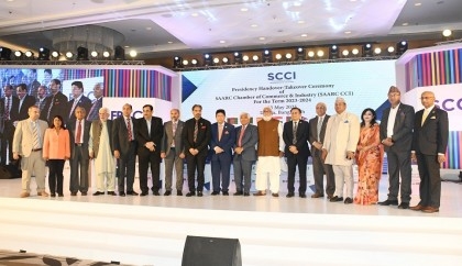FBCCI's Jashim Uddin takes over as President of SAARC Chamber