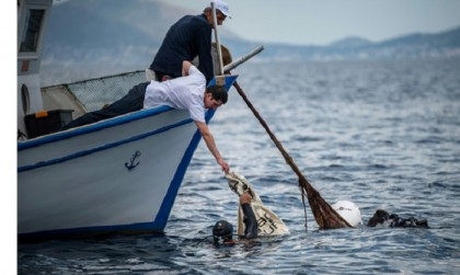 'Swimming in plastic': Greek fishermen fight pollution