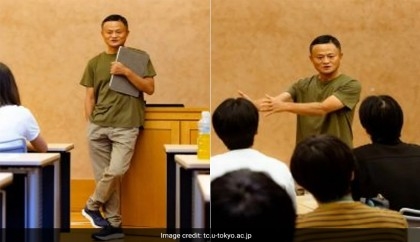 Chinese Billionaire Jack Ma Takes First Class In Tokyo