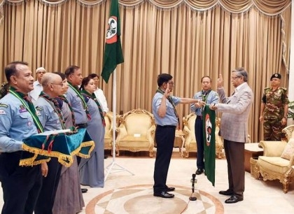 President for imparting modern trainings to scouts

