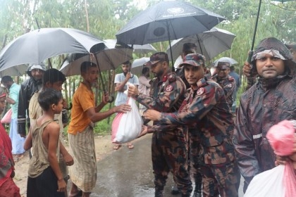 BGB distributes relief among landslide victims