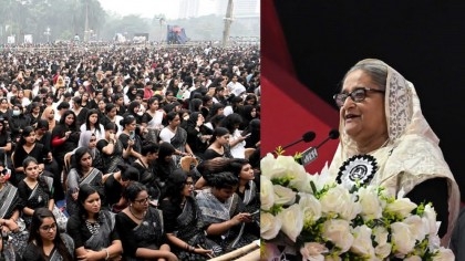 BCL takes oath to be uncompromising about Sheikh Hasina