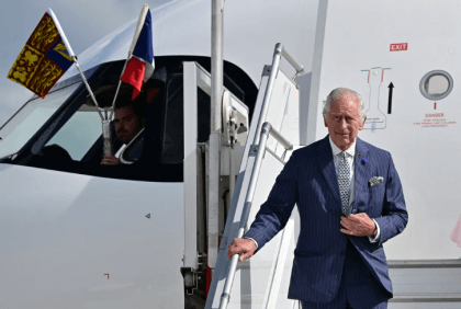 Charles III welcomed in France for first visit as king