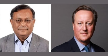 Cameron greets Hasan Mahmud on his appointment as FM