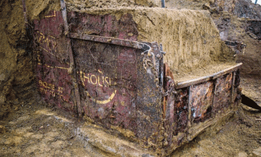 Century-old British train car found buried in Belgium