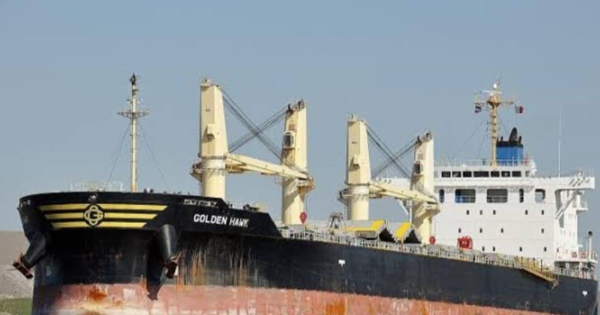 MV Abdullah discharging coal in Dubai, crew to return aboard