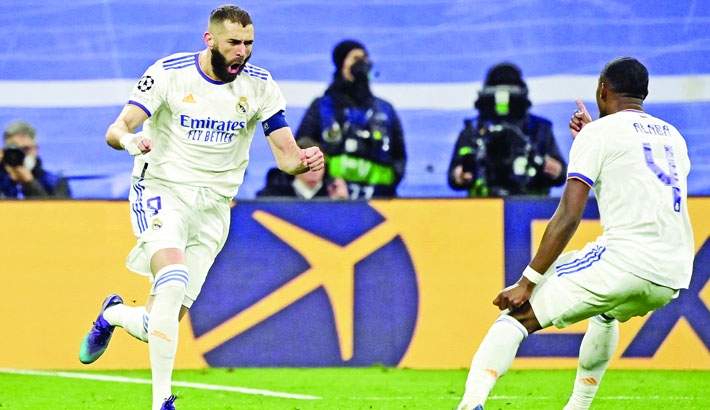 Benzema hat-trick sees Real Madrid knock PSG out of Champions League