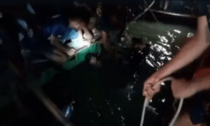 Sunken waterbus retrieved from  Buriganga 