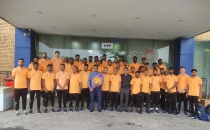 Dhaka Abahani reaches Sylhet to play AFC Cup Vs Club Eagles of Maldives

