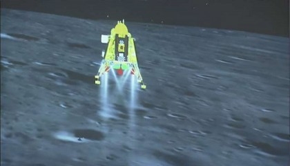 Indian rover begins exploring Moon's south pole