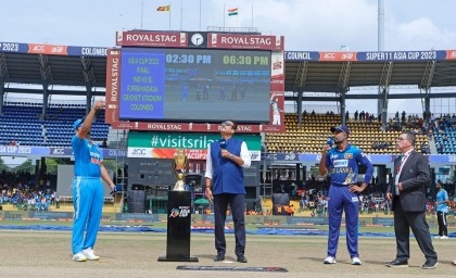 Rain delays start of Asia Cup final after Sri Lanka opt to bat
