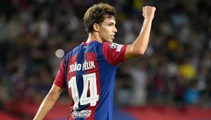 Felix hits double as 'best' Barca thrash Antwerp
