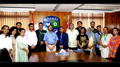 MOU between AIUB and Adamas University, India