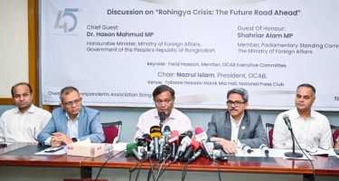 Negotiations vital to find ways for Rohingya repatriation: FM Hasan