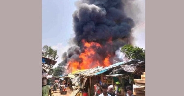 Over 200 shanties gutted in Rohingya camp fire in Cox’s Bazar
