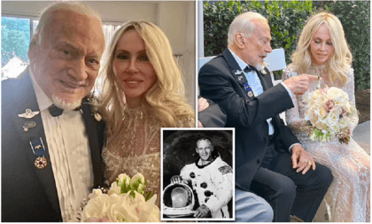 Buzz Aldrin, second man on the Moon, marries on 93rd birthday