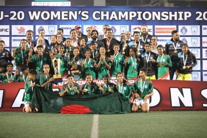 Bangladesh thrash Nepal  to clinch SAFF U-20 Women's Championship