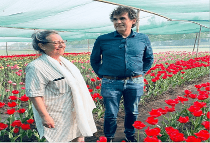 Delegates from Denmark and IFAD visit tulip garden in Panchagarh