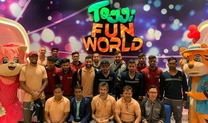 Bashundhara Kings Football Team Scores Big at Toggi Fun World!