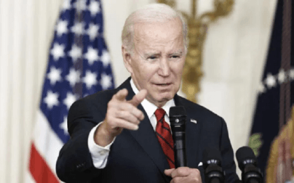 ‘Give me a break,’ Biden tells a reporter at briefing