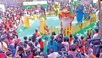 Kids spend quality time with Sisimpur characters