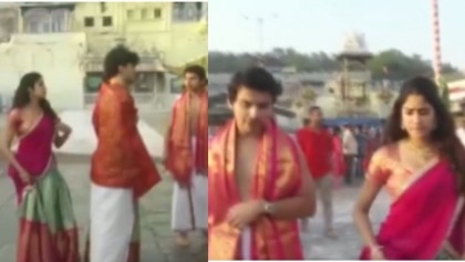 Janhvi Kapoor, boyfriend Shikhar Pahariya seek blessings at temple