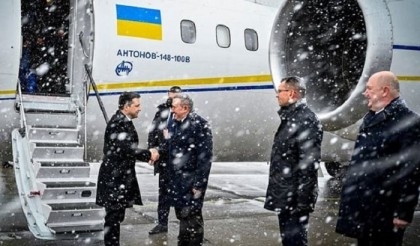 Ukraine's Zelensky arrives in Poland