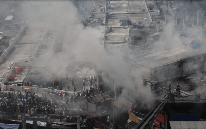 Dhaka New Supermarket fire: 32 fall sick from heavy smoke
