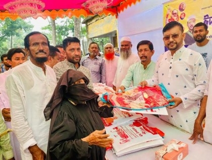 1,000 helpless families get Eid gift in Bhola

