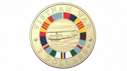Vietnam objects to Australian coin with war-era yellow flag
