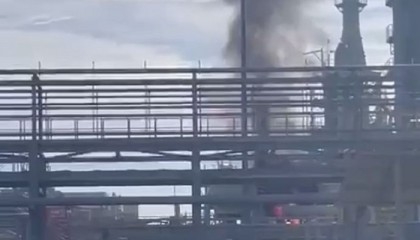 Second fire in two days at Russian oil refinery near Ukraine