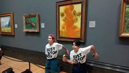 Controversial painting vandalised at Paris museum