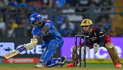 Suryakumar's explosive 83 lifts Mumbai to third in IPL
