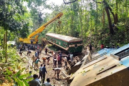 Sylhet’s rail link with rest of the country snapped again

