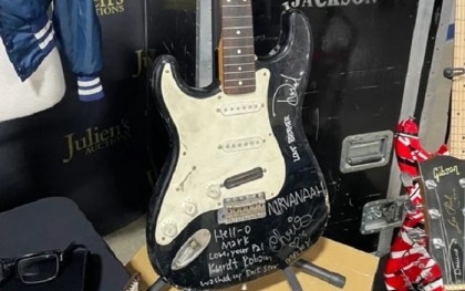 Guitar smashed by Nirvana's Kurt Cobain sells for nearly $600,000