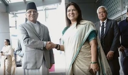 Nepalese PM Prachanda arrives on maiden visit to India

