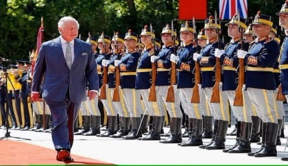 King Charles III arrives in Romania for first visit after coronation