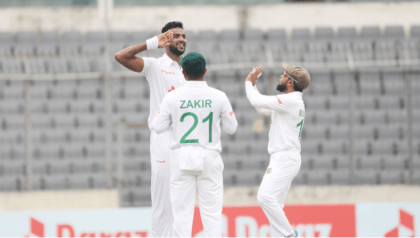 Bangladesh leads Afghanistan by 370 runs after 16 wickets fall on day two of test