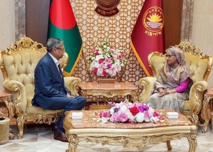 PM meets President at Bangabhaban

