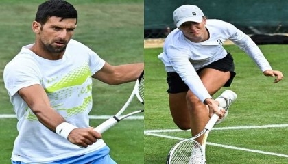 Djokovic, Swiatek bring curtain up on Wimbledon