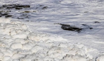 Toxic foam blights river crucial to Brazil's biggest city