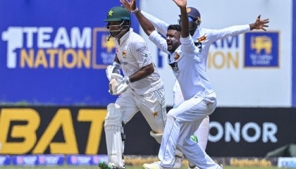 Shakeel ton fires Pakistan into lead against Sri Lanka