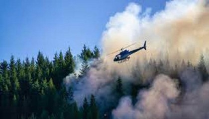Helicopter pilot dies fighting Canadian wildfires