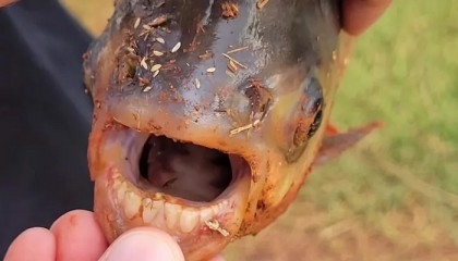 Rare fish with human-like teeth caught by 11-year-old US boy, pics go viral