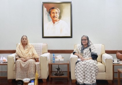 Raushan Ershad pays courtesy call on PM Sheikh Hasina